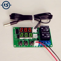 dc 12v dual led digital display thermostat temperature controller regulator alarm switch ntc 10k sensor for breeding greenhouse