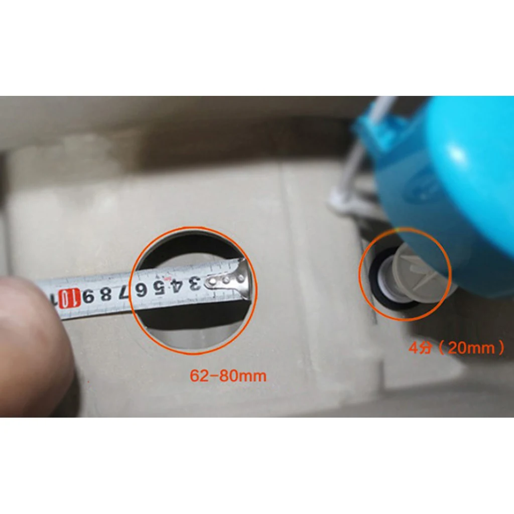 

2x 24cm Connected Toilet Tank Kits Flush Valve Replacement Toilet Component