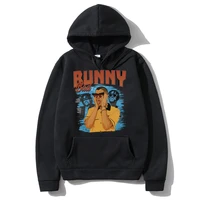 hip hop rapper bad bunny print hoodies streetwear men women fashion oversized brand hoodie mens plus size sweatshirt with hood