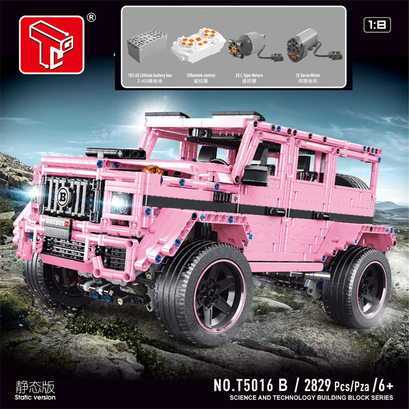

Новые высокотехнологичные строительные блоки MOC T5016A T5016B, 2829 шт., внедорожник, строительные блоки, игрушки, рождественские подарки для детей