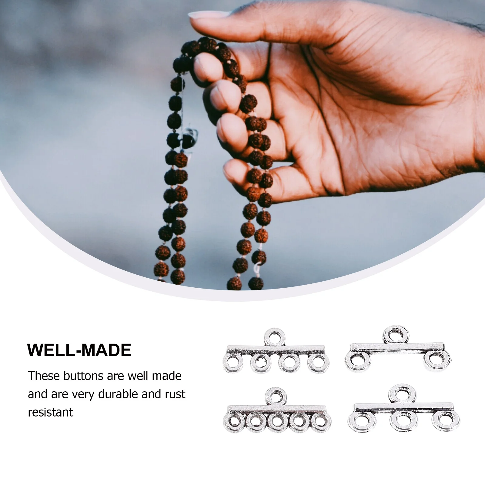 40 Pcs Chain Buckle Necklace Connecting Clasp Connectors Jewelry Clasps Magnetic DIY Craft Bracelet Alloy