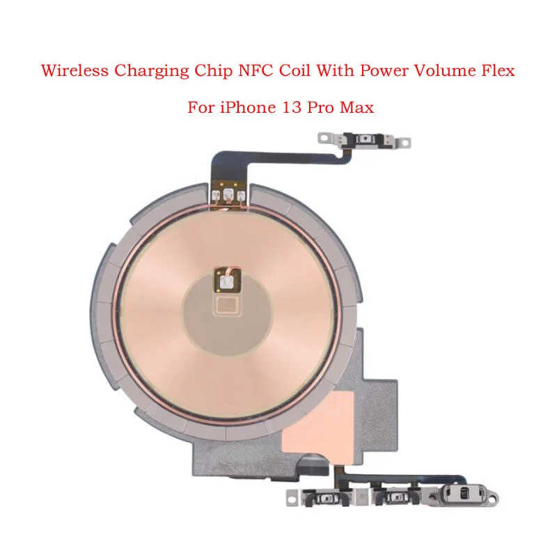 Беспроводная зарядная панель для зарядки с наклейкой чипа NFC, катушкой и гибким кабелем питания для iPhone X XR XS 11 12 13 Mini Pro MAX on.