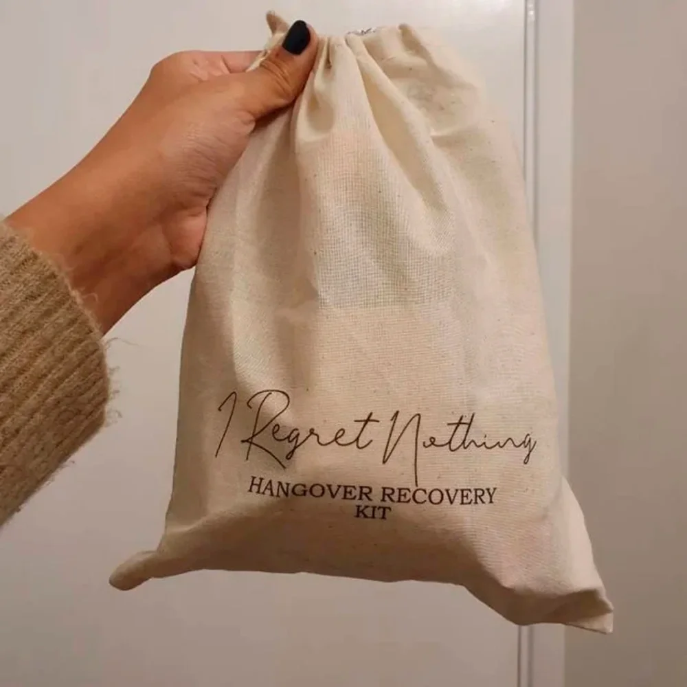 Сумки для набора похмелья Я рекрет ничего не свадебные сувениры Спасибо набор