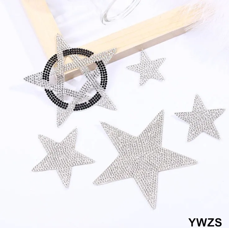 Новое поступление 10 шт. стразы со звездами железные нашивки сделай сам