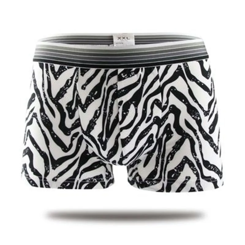 10pcs/lot Lovely Cartoon Print Man Boxers Homme Fashion Silk Underwear Men Comfortable Underpants Soft Breathable Male Panties