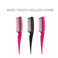 1pc hairdressing roller comb detachable wide tooth comb hair brush ladies hair dye comb knot proof comb barber accessories