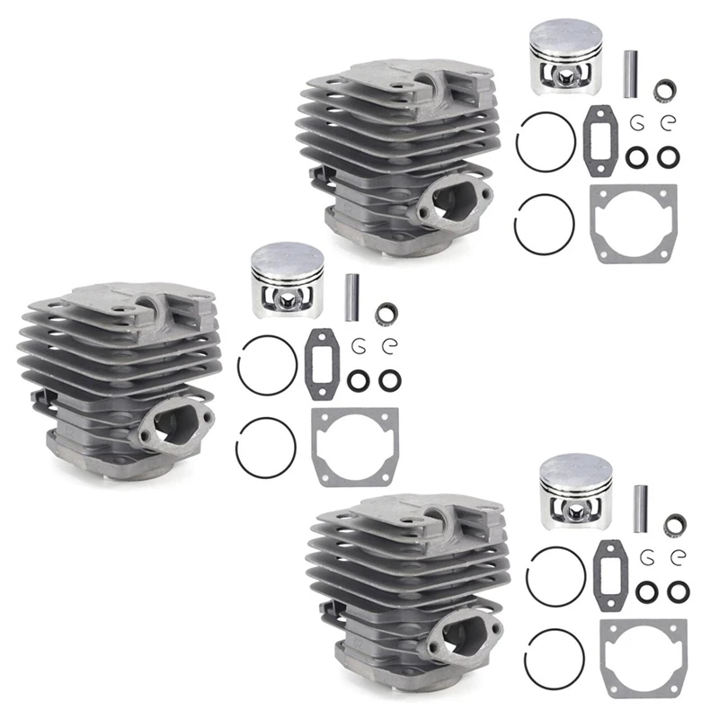 

Retail 3 Set Diameter 45Mm Chainsaw Cylinder And Piston Set Fit 52 52Cc Chainsaw Spare Parts For Gasoline/Oil Chainsaw Spares