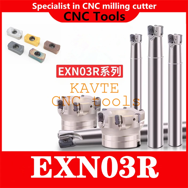 

EXN EXN03 EXN03R Фреза C15 C17 C16 C20 C25 C24 C32 LNMU0303 Быстрая подача Двусторонняя вставка Держатель инструмента для фрезерного инструмента