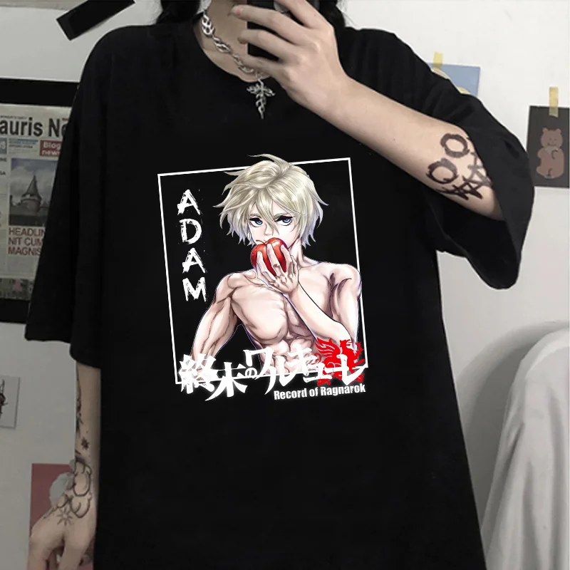 

Fashion Anime Record of Ragnarok T-Shirts Men and Women Funny Manga Kawaii Cartoon Summer Gothic Cotton T-Shirts Couple Tops