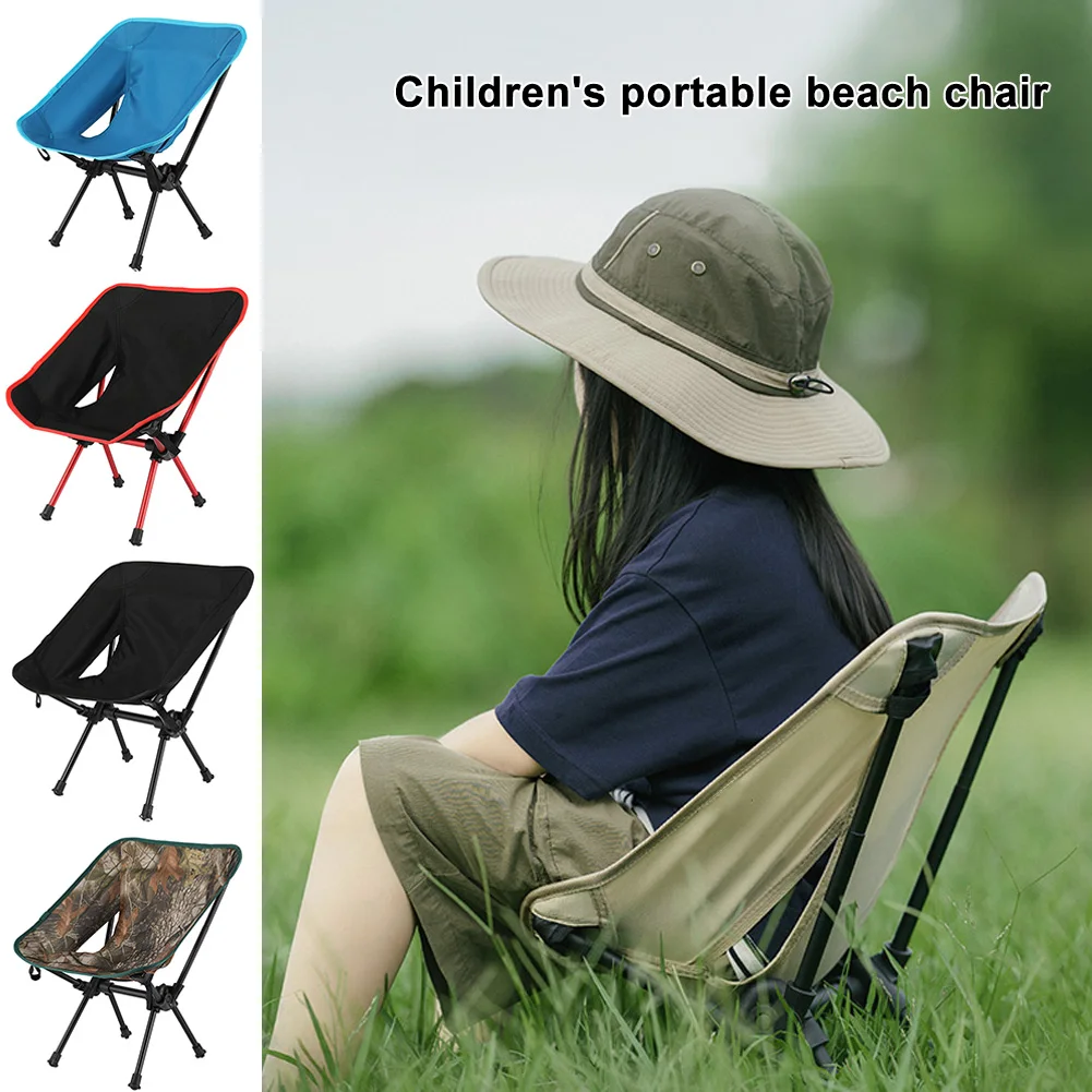 

Children's Mini Folding Moon Chair Camping Portable Beach Safety Outdoor Chair Fishing Lightweight Travel Picnic Seat Tools