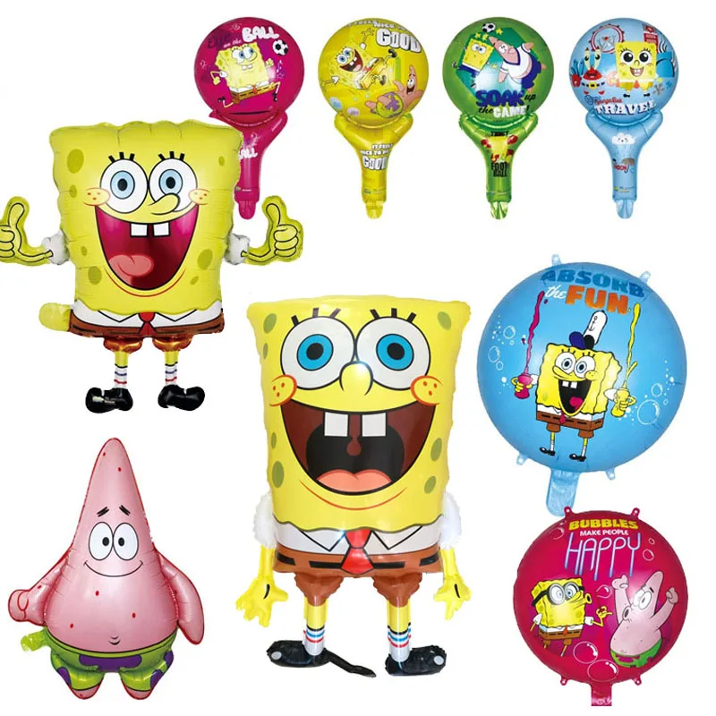 

20+pcs Sponge Starfish Bob Foil Balloon Birthday Party Supplies Kid Toy Baby Shower Wedding Decor Home Decoration Girl Gift