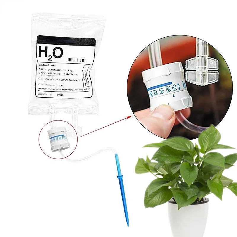

20pc Automatic Plant Watering Bag Adjustable Home Use Fake Flower Watering Bag Drip Irrigation Waterings System Garden Supplies