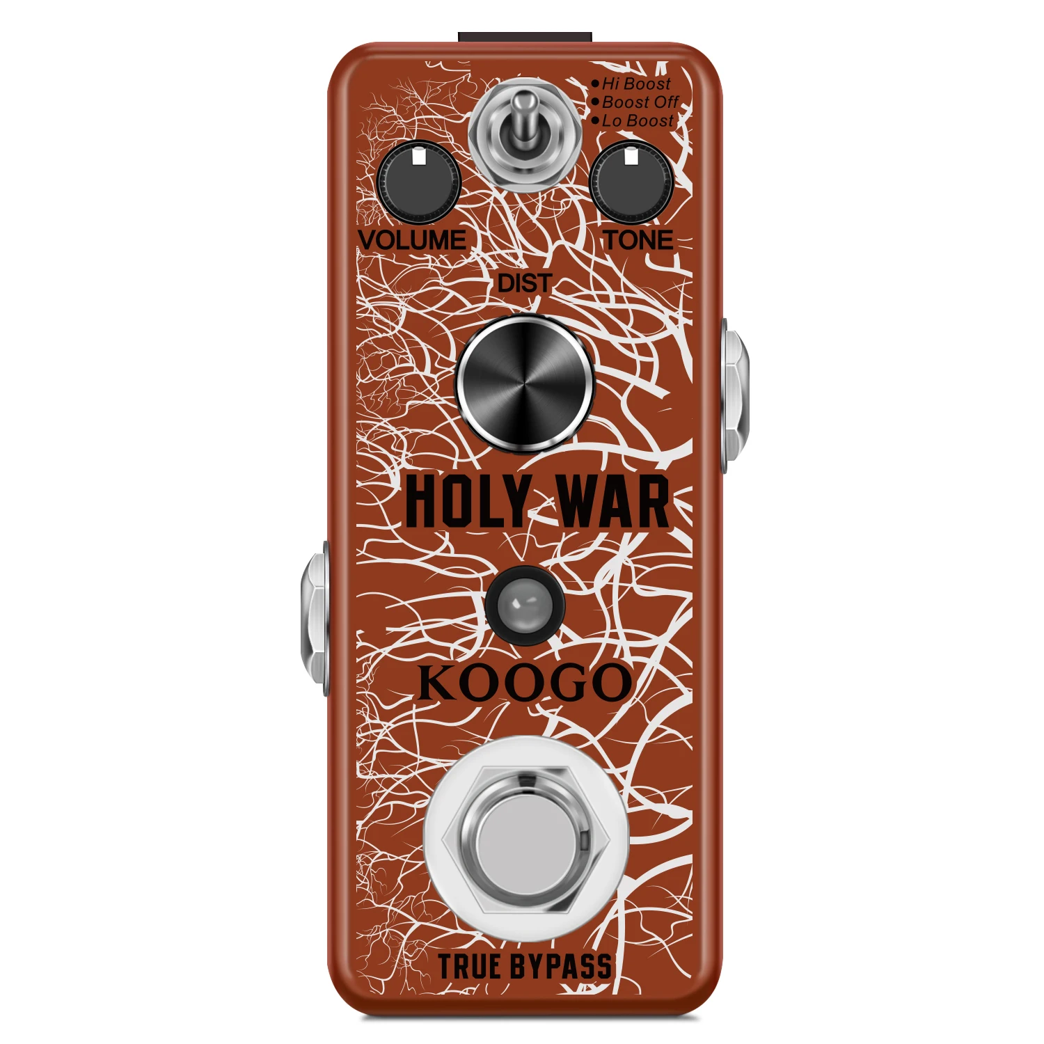 Koogo LEF-305 Heavy Metal Distortion Pedal Holy War Analog Dist Pedal for Electric Guitar Classic 80's Metal Sound True Bypass