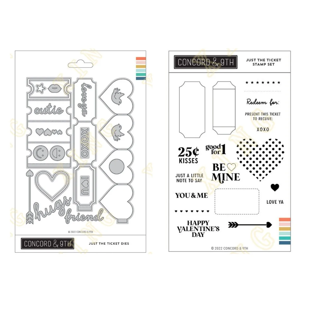 

Just the Ticket Metal Cutting Dies Clear Stamps Scrapbook Diary Secoration Embossing Stencil Template Diy Greeting Card Handmade