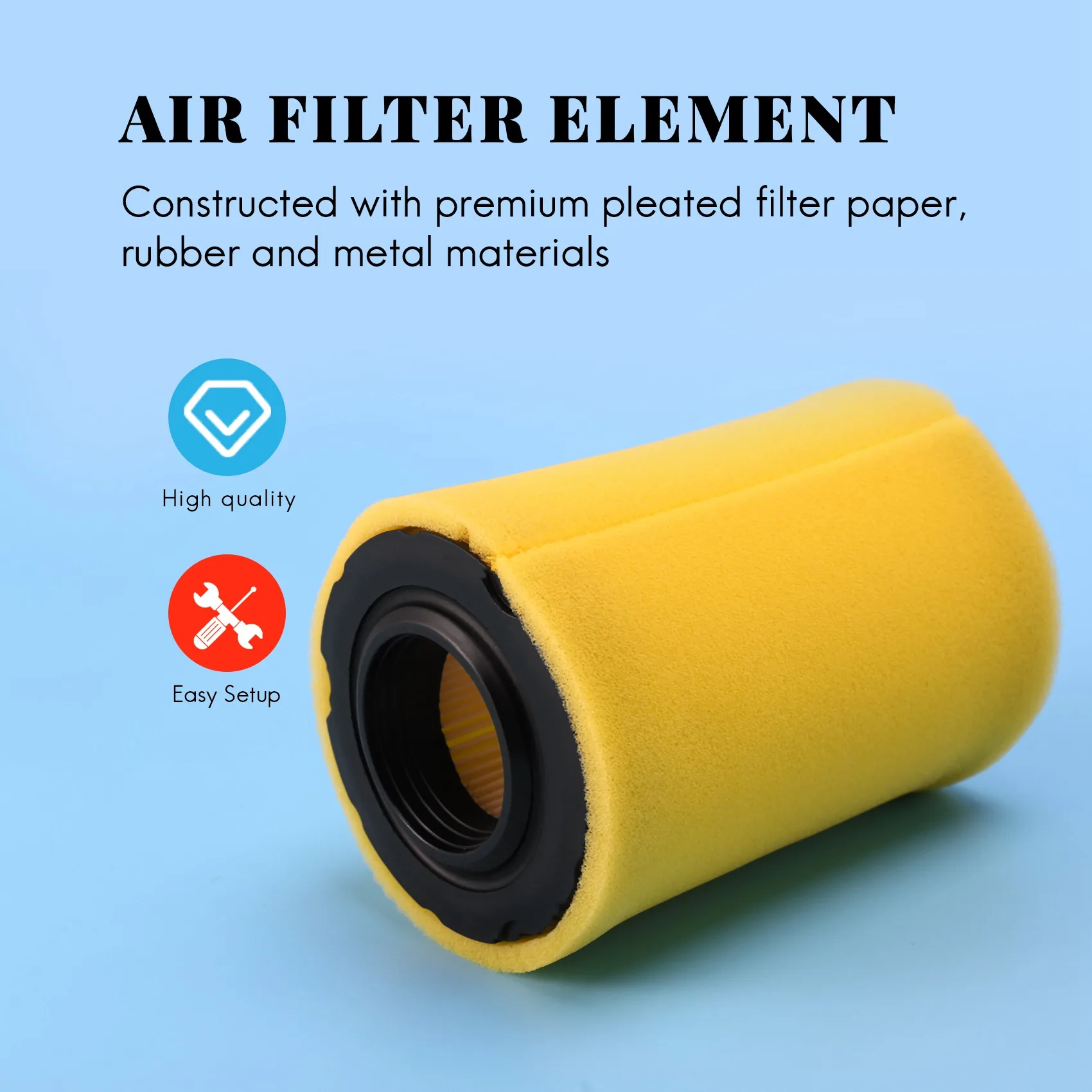 Замена воздушных фильтров косилки для Briggs Stratton 796031 ( 591334 или 594201 Плюс 797704 Средство