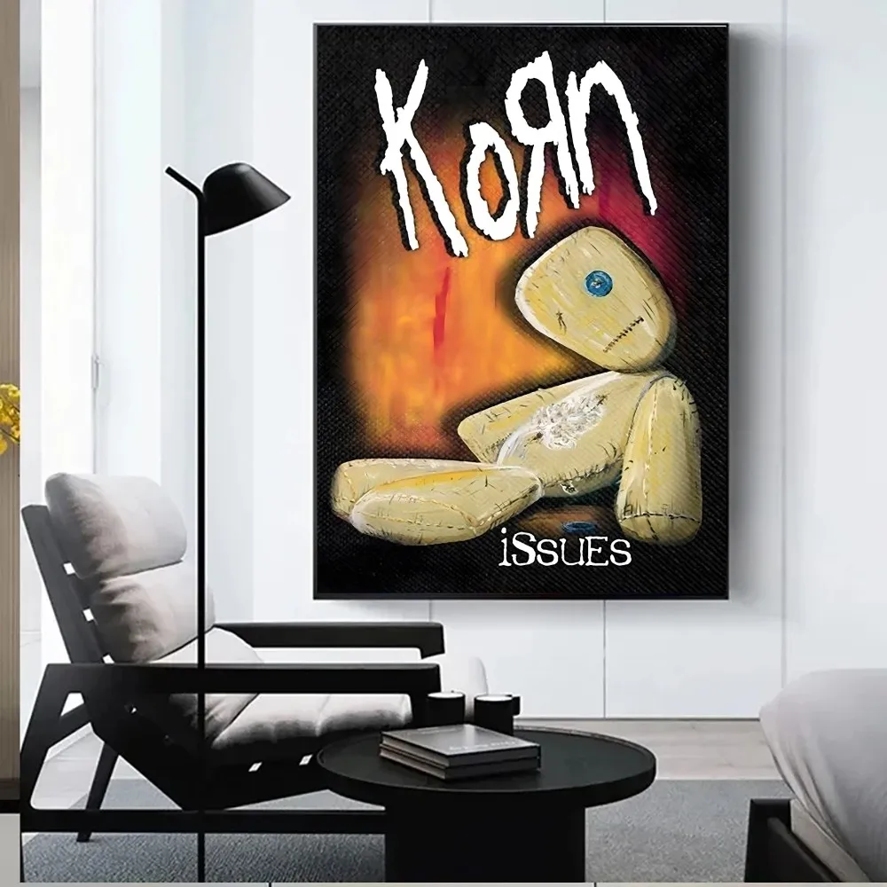 Музыкальный постер K-korn-Rock Band плакаты из крафт-бумаги винтажный настенная