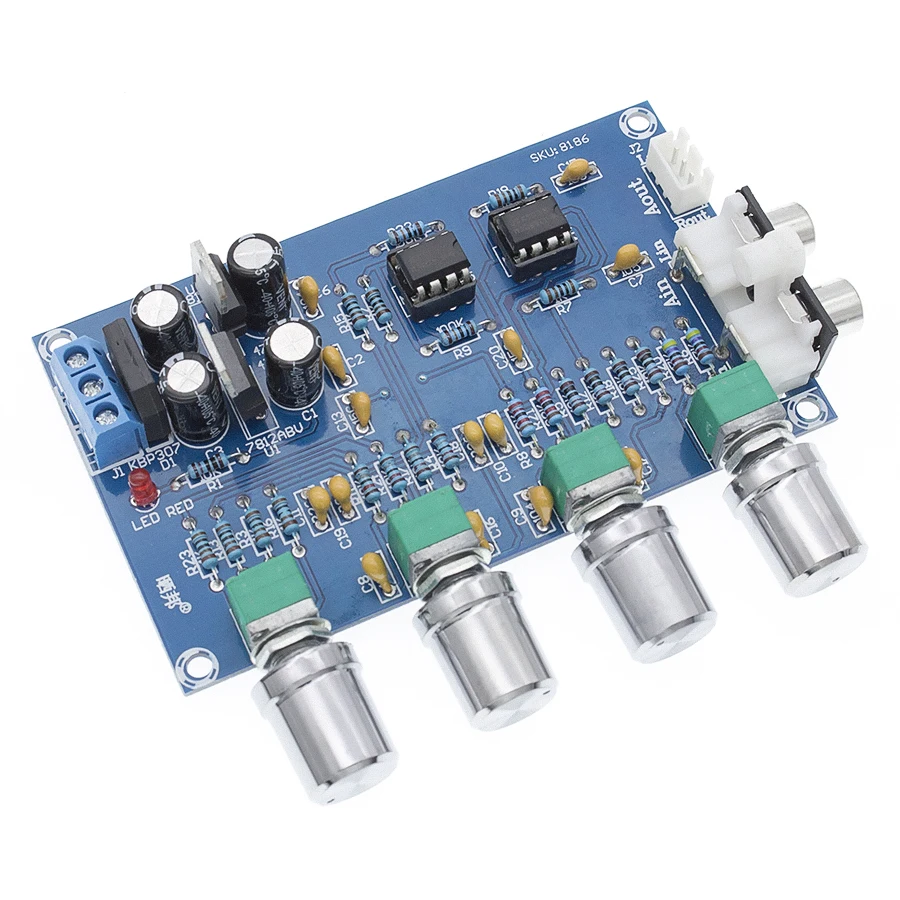 XH-M164 NE5532 Stereo Pre-усилитель предусилитель Tone Board Audio 4 усилитель каналов Module 4CH Control