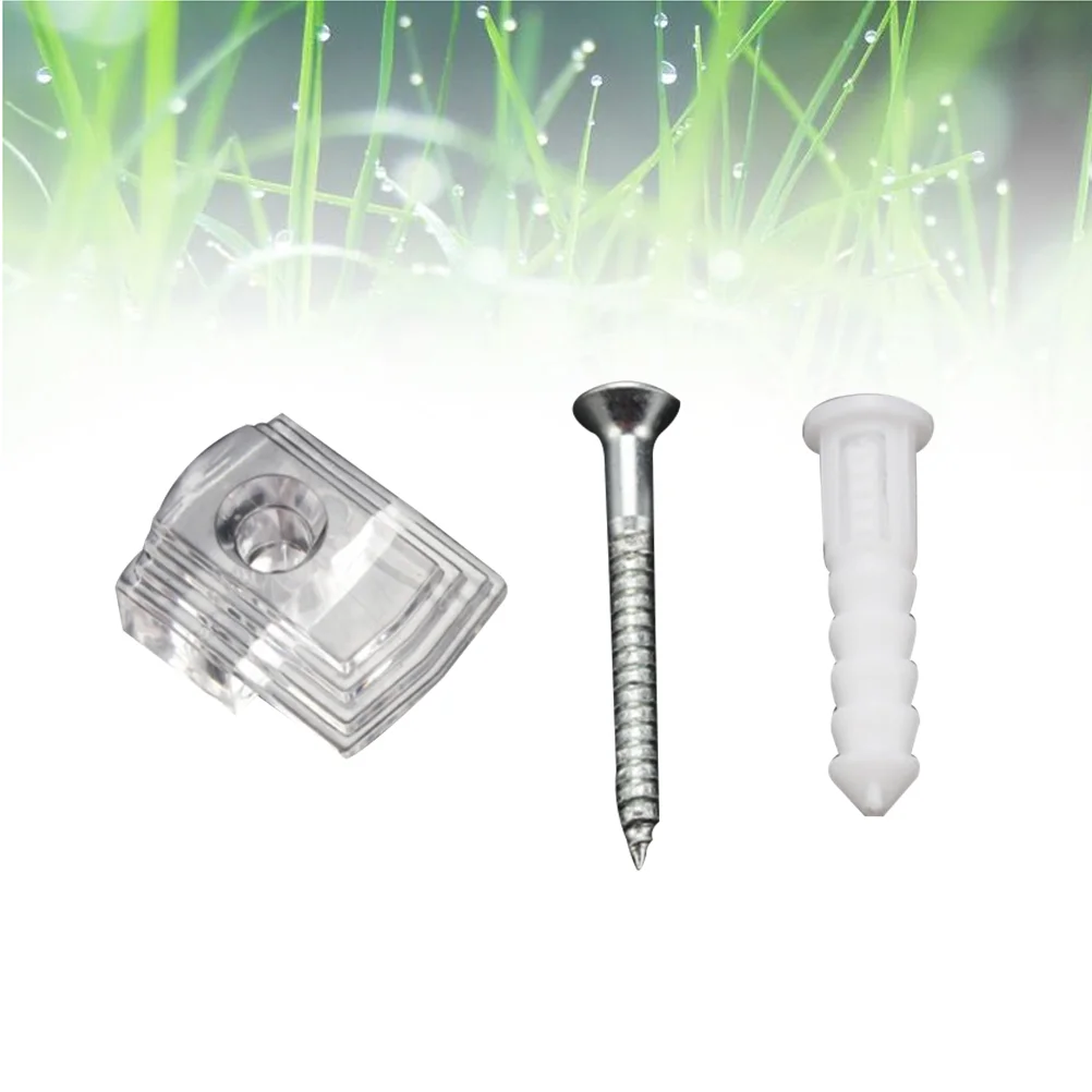 

24pcs Heavy duty mirror clip set mirror holder clip screw and anchor mount mirror hanging