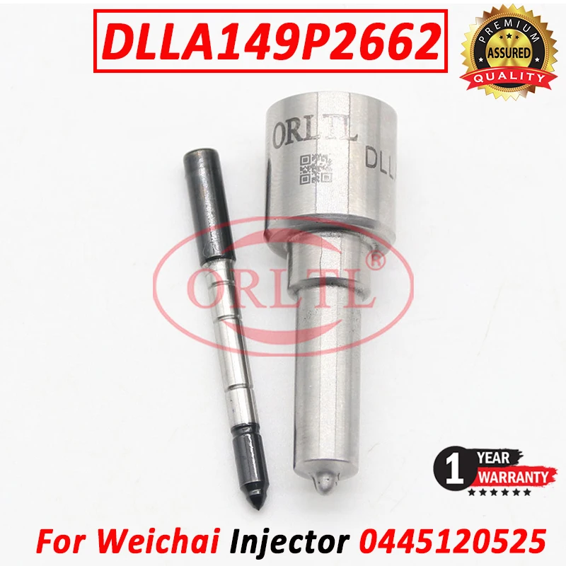 

DLLA149P2662 Common Rail Injector Nozzle DLLA 149 P 2662 Diesel Injection Sprayer 0433172662 For 0445120525