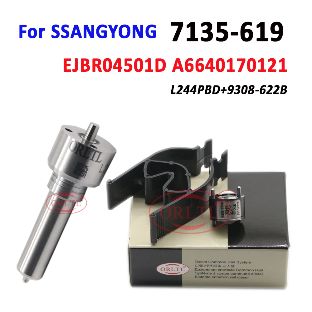L244PBD дизельный инжектор ремонтные комплекты 7135-619 форсунка L244PRD клапан 9308-622B для