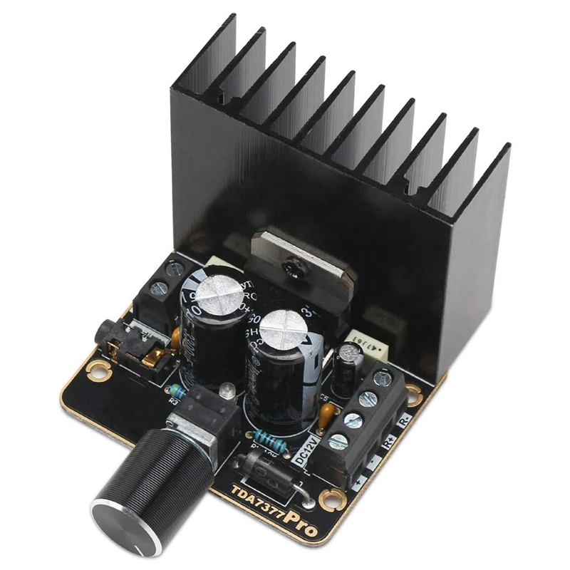 

Плата усилителя мощности, 30 Вт + 30 Вт комплект двухканального усилителя звука 2,0 класса AB DC 12 В, цифровой стерео Amp модуль TDA7377