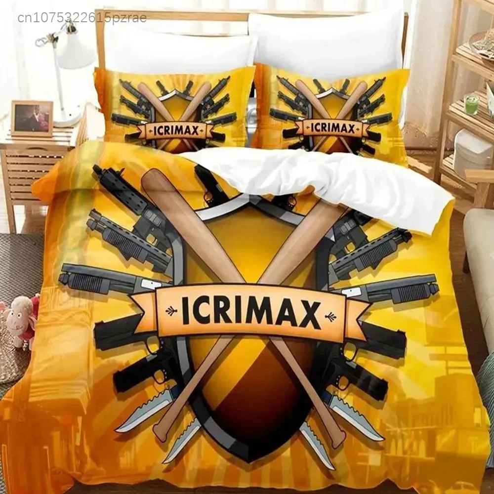 Фото Новый комплект постельного белья iCrimax с 3D-печатью, подходит для спальни, комплект пододеяльников с наволочками, детский домашний текстиль №1