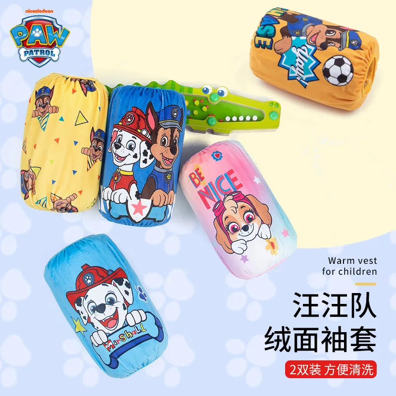 

Paw Patrol Cartoon Sleeve Sheath Kids Autumn and Winter Suede Sleeves Dirty-resistant Protector Children Cute Sleeve Sheath Gift