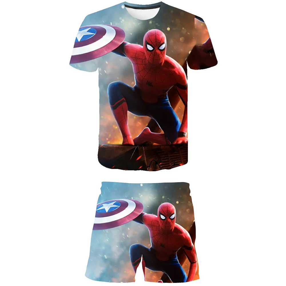 

Детский костюм «Человек-паук», футболка с коротким рукавом и шорты