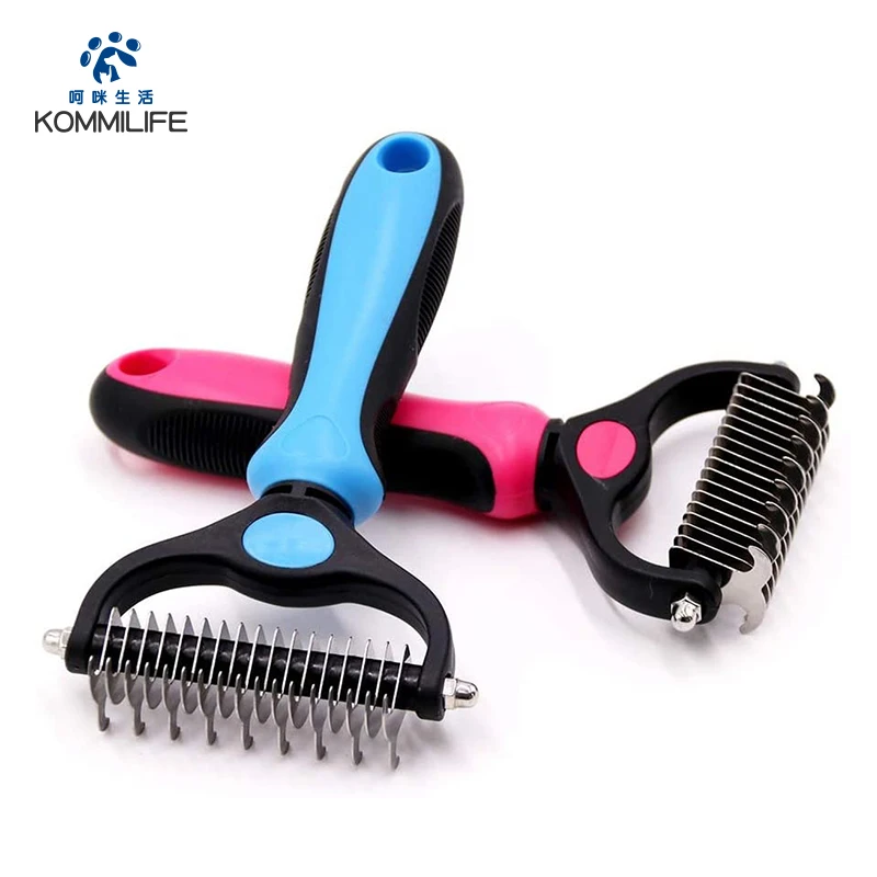 

2 Sides Stainless Pet Dog Comb Curved Hair Removal Comb for Dogs Cats Deshedding Brush Grooming Comb Chiens Pet Hair Remover