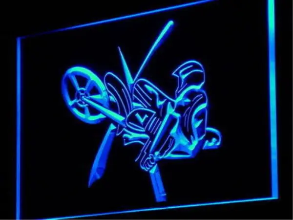 AU01 Motorcycle Show Jump Car Racing LED Neon Light Sign Wholesale Dropshipping | Plaques &amp Signs
