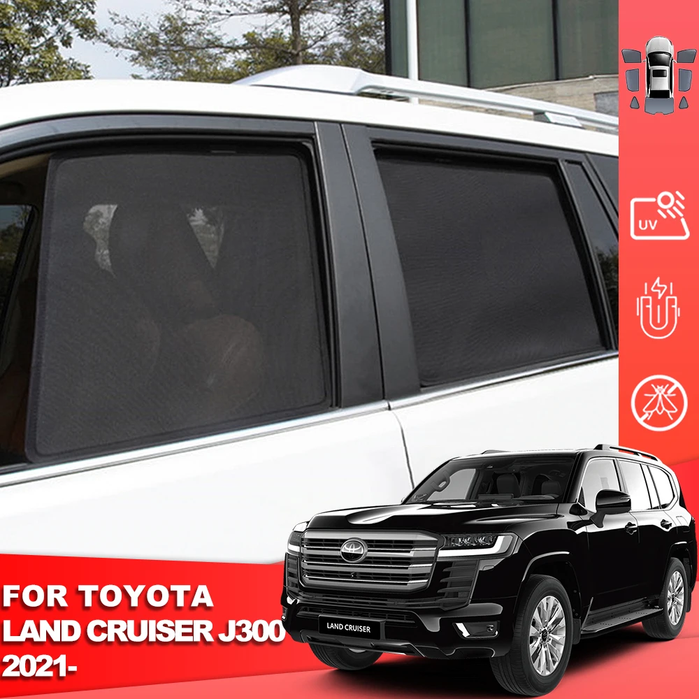 

Автомобильный солнцезащитный козырек для Toyota Land Cruiser J300 2022 2023, козырек от солнца на заднее стекло для ребенка, козырек от солнца, сетчатая занавеска на переднее стекло