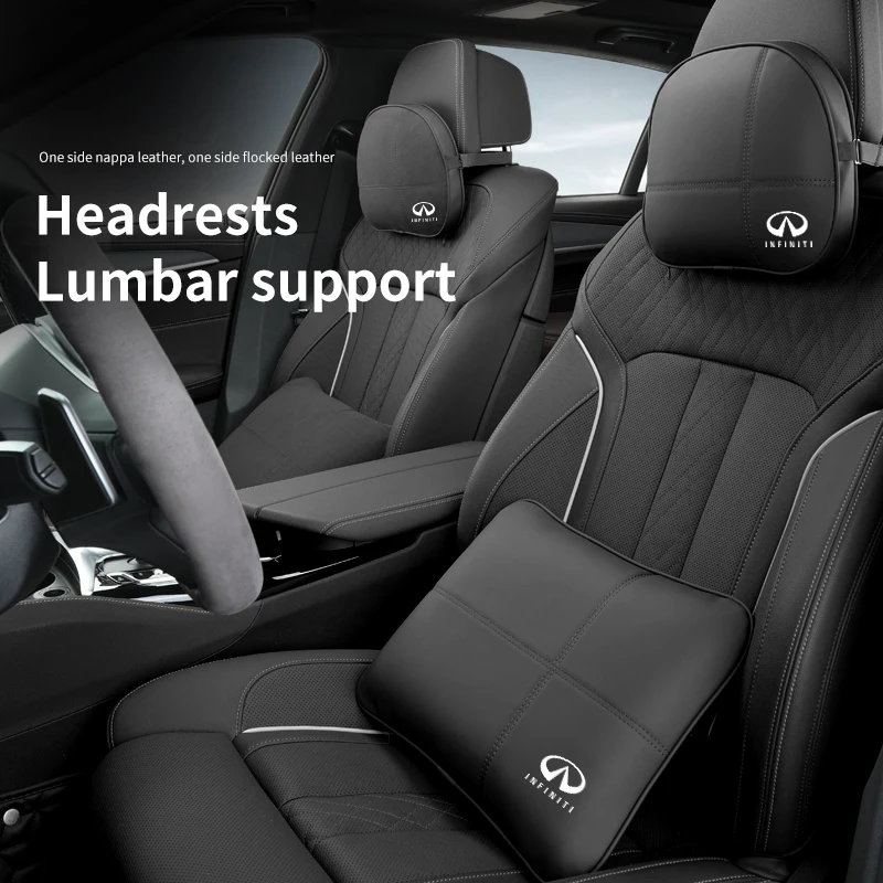 

Car Headrest And Lumbar Support Neck Pillow For Infiniti Q70L QX50 Q50 QX30 QX60 QX80 Q60 Q30 QX70 Q70 G37 G35 G25 JX35 FX35 FX3