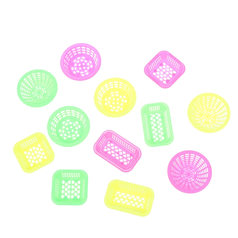 

1 комплект 1:12 миниатюрная корзина для хранения кукольного домика, моющие овощи, фруктовые корзины, корзина для хранения еды, миниатюрный Дек...