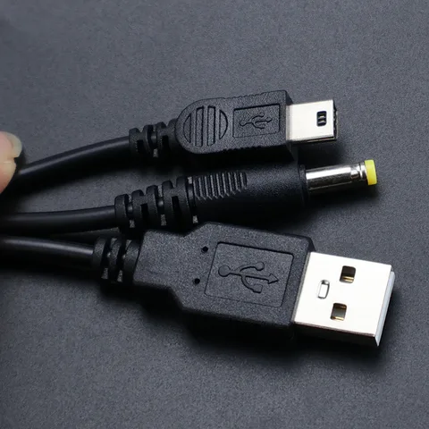 JCD 1 шт., 2 в 1, USB-кабель для передачи данных, зарядный кабель, шнур для PSP 1000 2000 3000 на ПК