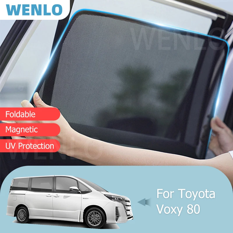 

For Toyota VOXY 80 Front Windshield Car Sunshade Side Window Blind Sun Shade Magnetic Windscreen Visor Mesh Curtain Sunshield
