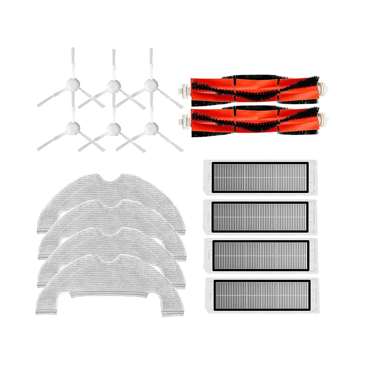 

Accessory Set Compatible for D10 Plus Robot Vacuum Cleaner, Main Brushes ,Filters, Wipes Side Brushes