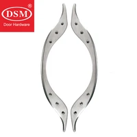 Small Precision Cast Solid 304 Stainless Steel Entrance Door Pull Handle For Wooden/Frame/Glass/Entry Doors PA-345-L370mm