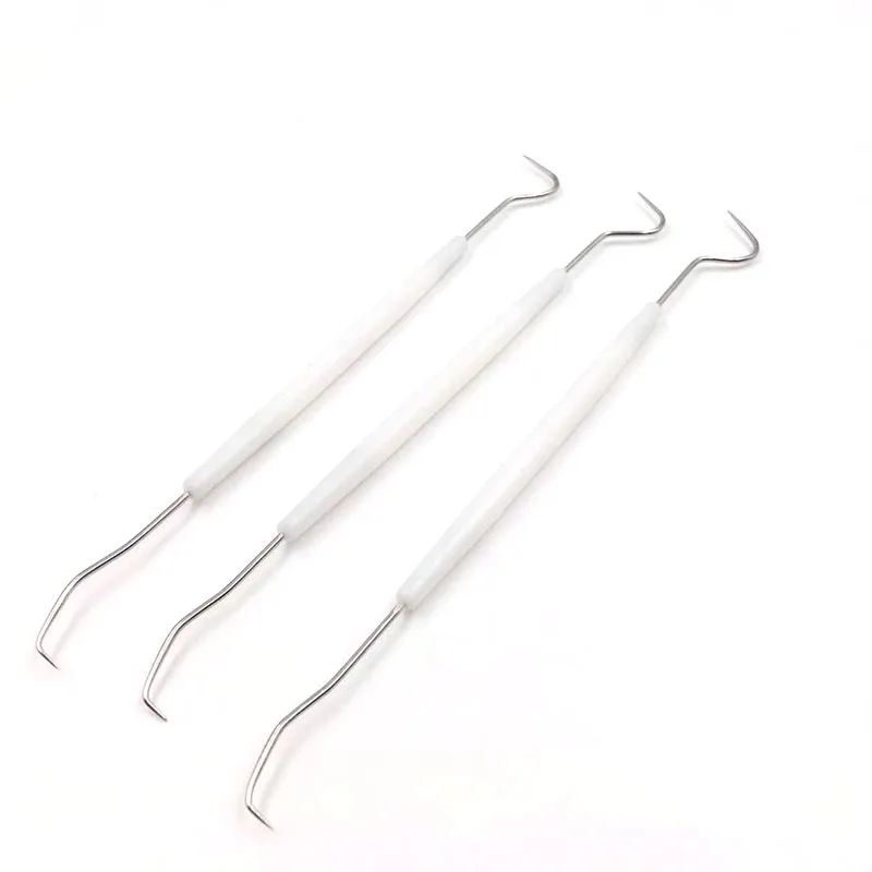 1 or 5PCS/lot Stainless Steel Double Ends Dentist Teeth Clean Hygiene Explorer Probe Hook Pick Dental Instrument Dental Tool