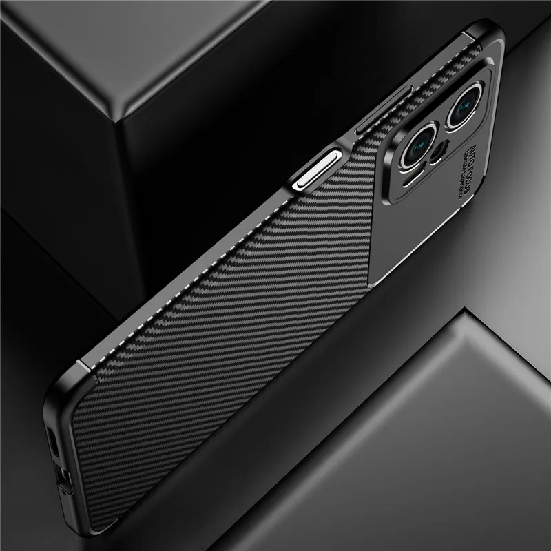 For POCO X4 GT 5G Case POCO X4 GT Cover 6.6 Inch Shockproof Matte Carbon Fiber Soft Silicone Bumper For Xiaomi POCO X4 GT Fundas