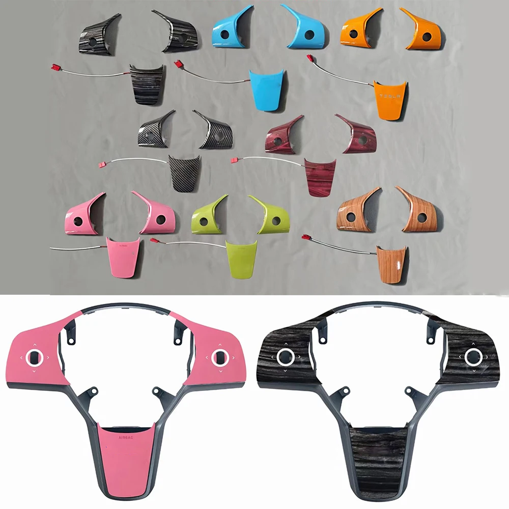 

Обшивка чехла на руль для модернизации автомобильного интерьера Tesla