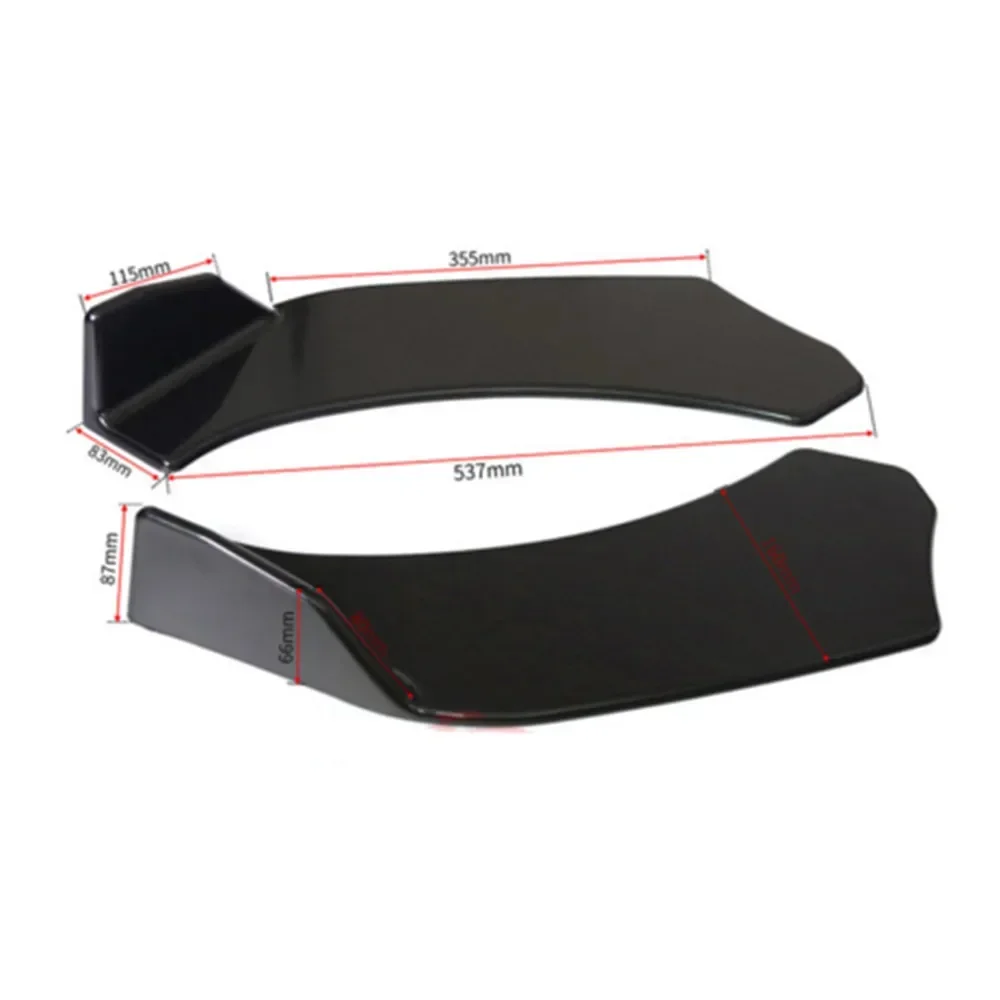 Универсальный черный Автомобильный передний бампер 2 шт. сплиттер спойлер