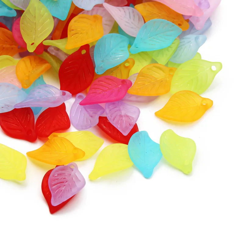 100 шт. Матовые акриловые Подвески 11 х18 мм |