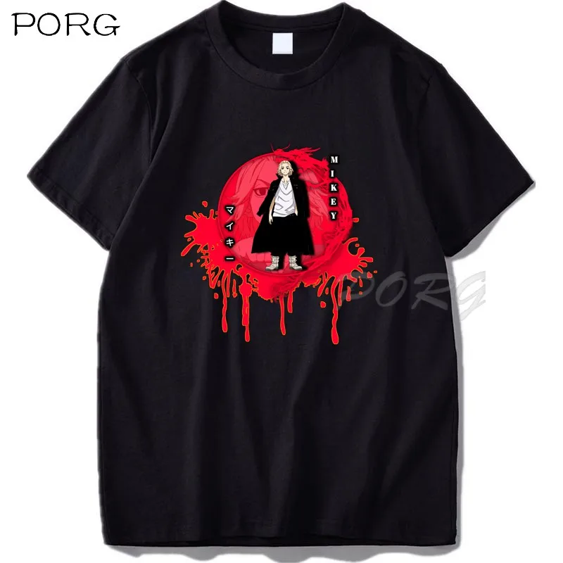 

Mikey Tokyo Revengers Men T Shirts Anime Manga Vintage Tees Short Sleeve Crew Neck T-Shirt 100% Cotton 3XL Tops Aesthetic Tshirt