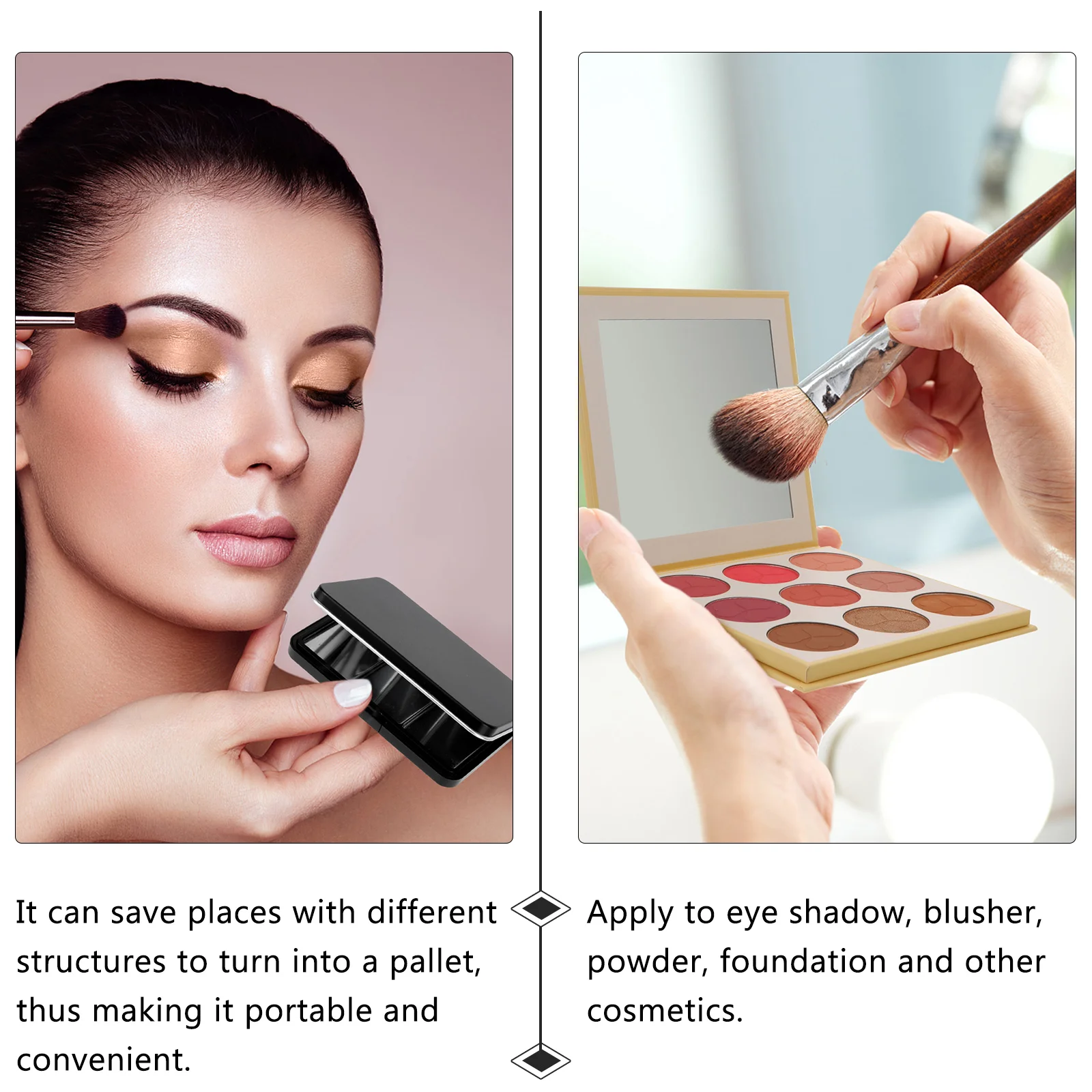 Коробка для хранения румян-хайлайтеров многоразовый контейнер губной помады