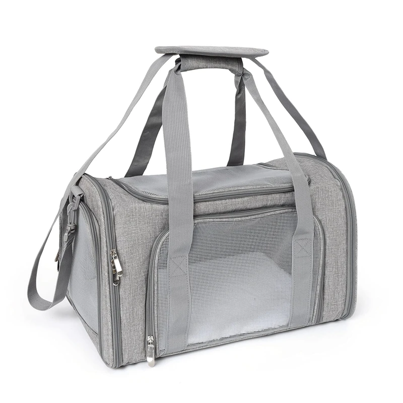 

Outdoor Travel Pet Carrier Puppy Cat Carriers Collapsible Dog Carrier for Small Dogs Cat Crates Breathable Mesh