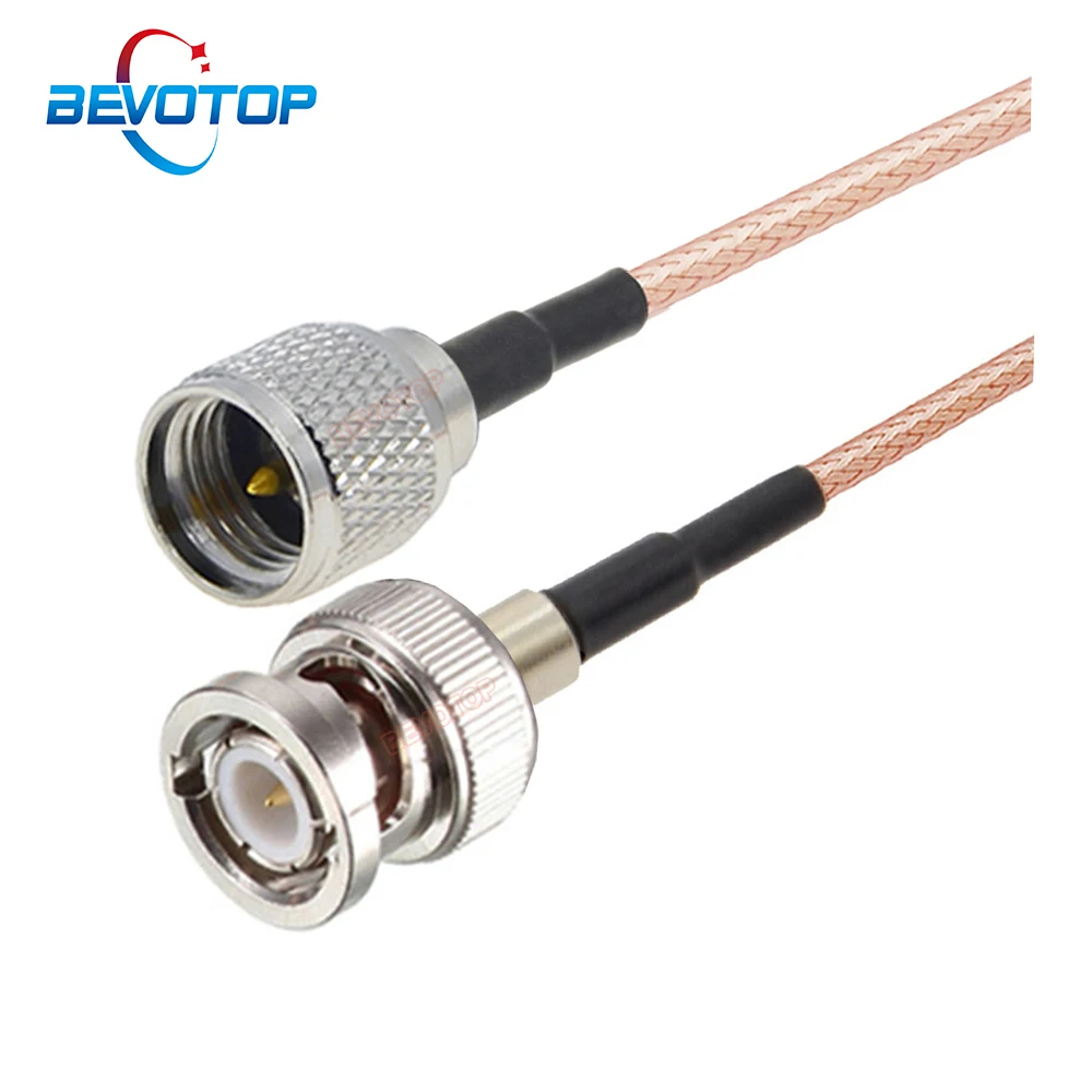 

BEVOTOP Low Loss RF Coaxial Cable Connector Coax Wire RG316 N Male to Mini UHF Male Plug 50 Ohm RF Coax Pigtail Jumper Bevotop