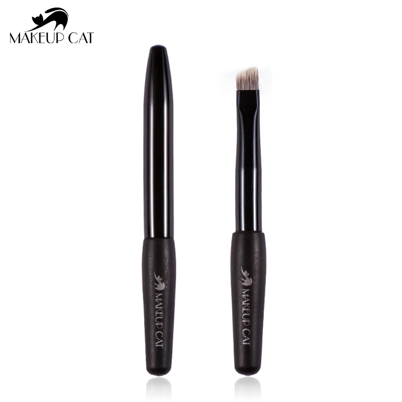 Косметическая Кисть для макияжа Cat-кисть бровей из натурального черного дерева с