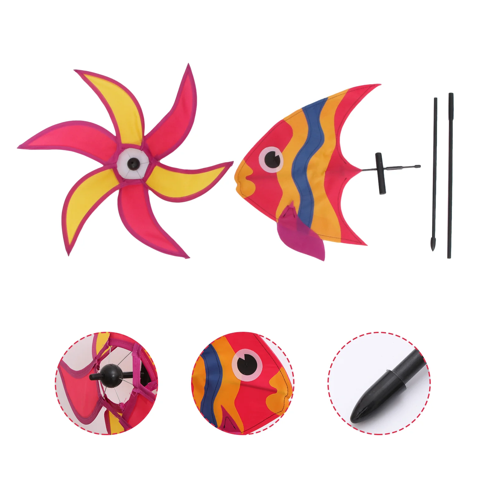 

Cartoon Three-dimensional Shape Windmill Child Sunflower Decorations Animal Yard Pvc Toys Garden