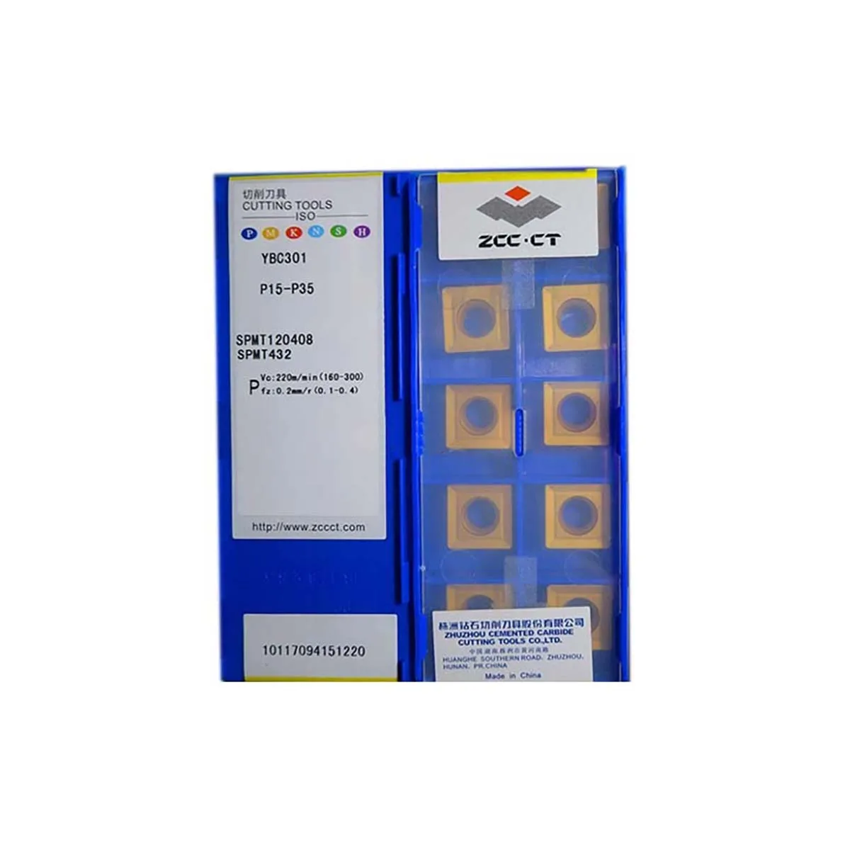

ZCC CT 100% Original SPMT SPMT12 SPMT1204 YBC301 SPMT120408 PM YBG302 SPMT120408 HT YBG202 Milling And Turning Milling Cutter