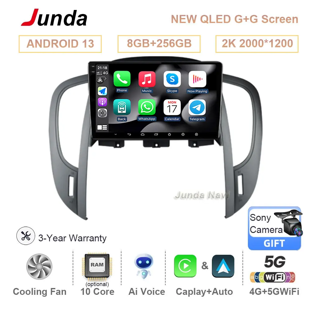 

9 Inch Car Radio Android 13 For Buick LaCrosse 2009 - 2013 WIFI Bluetooth Video Player Navigation GPS Carplay Intelligent System